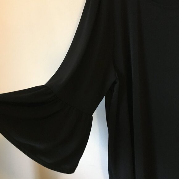 Green Envelope USA Made Witchy Black Bell Sleeve Top - Picture 4 of 16